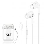 Type-C in ear earphone by wire digital chip general for mobile phones
