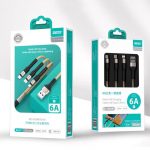 ZEQI 1.2M 3in1 Usb Charger Cable, 3In1 Nylon Braided Cable Fast Charge Data Line For Micro and Type C Cable  for Android iphone