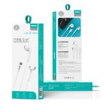 ZEQI Factory wholesale price wired earphones mobile phones in-ear remote earphones type-c stereo earphones