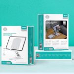 ZEQI Aluminum alloy mobile phone folding stand lazy desktop live streaming stand multi-functional rotating mobile phone tablet support